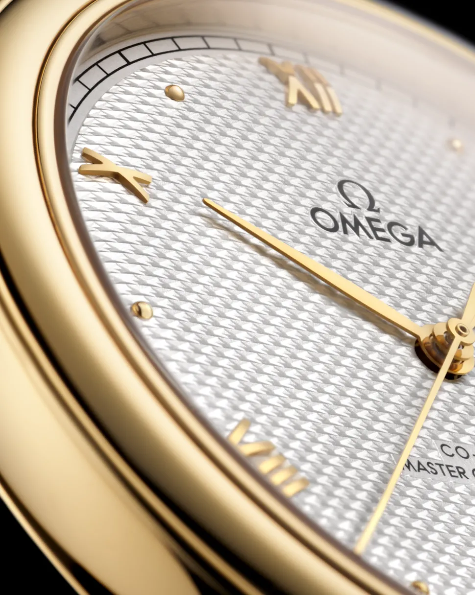 40 mm, Gelbgold mit Lederarmband