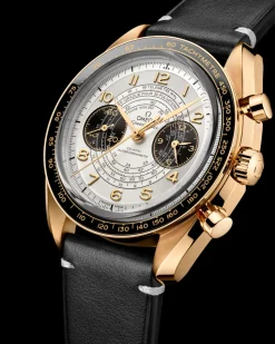 43 mm, Moonshine™‑Gold mit Lederarmband