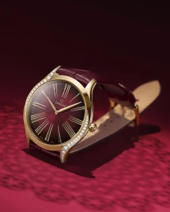 36 mm, Moonshine™‑Gold mit Lederarmband