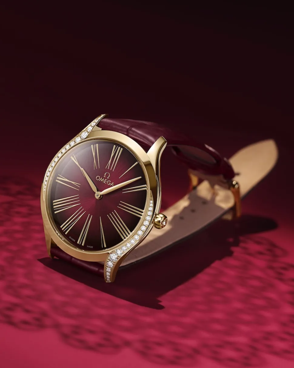 36 mm, Moonshine™‑Gold mit Lederarmband