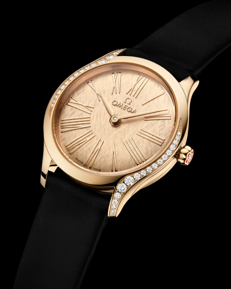 26 mm, Moonshine™‑Gold mit Textilarmband