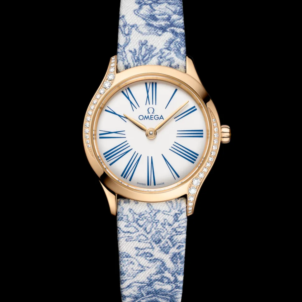 26 mm, Moonshine™‑Gold mit „Toile de Jouy“