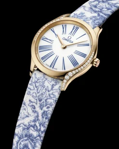 26 mm, Moonshine™‑Gold mit „Toile de Jouy“