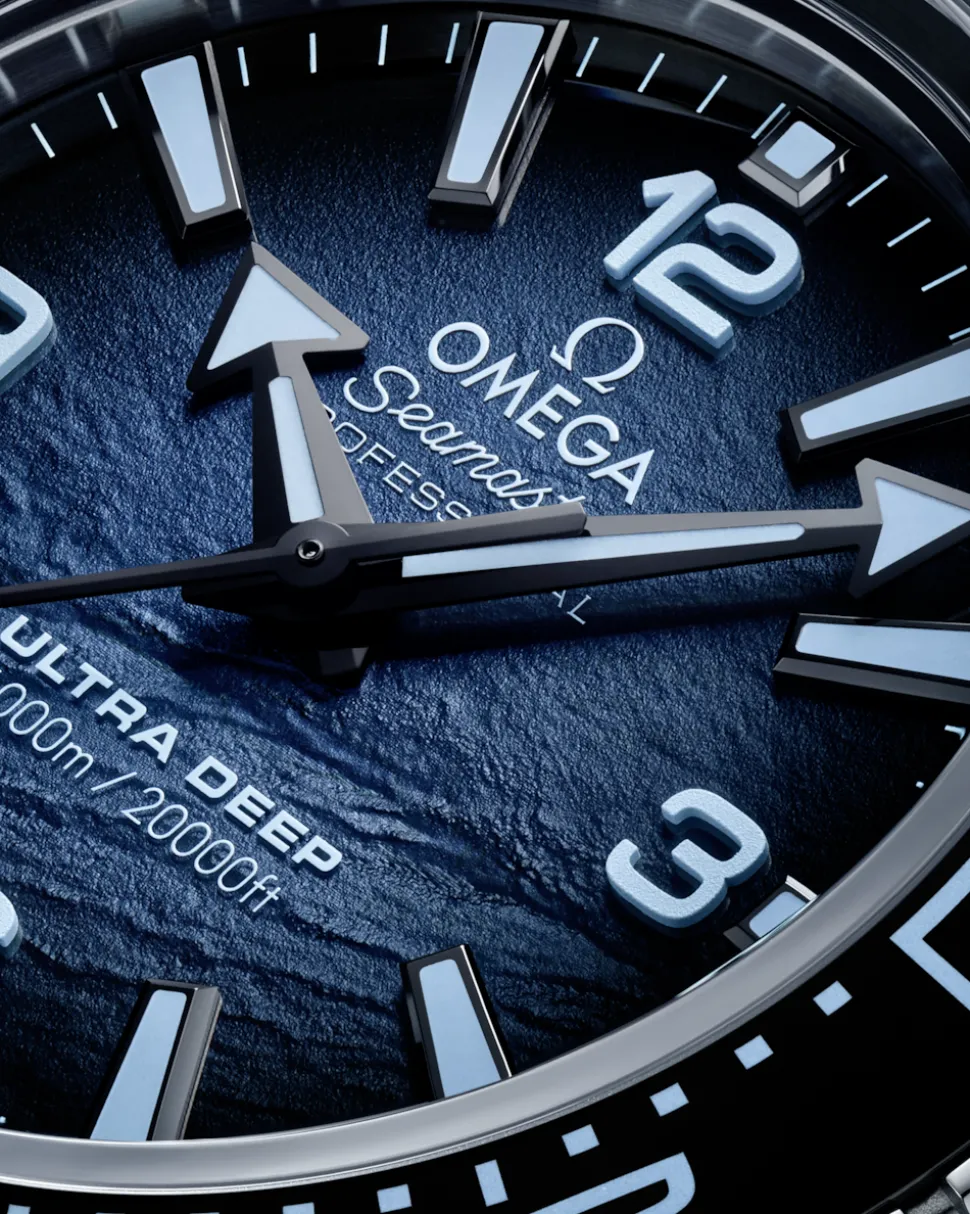 45,5 mm, O‑MEGASTEEL mit O‑MEGASTEEL‑Band