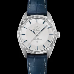 39 mm, Platin mit Lederarmband
