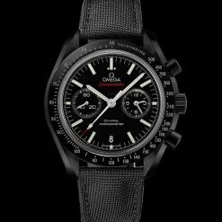 44,25 mm, Schwarze Keramik mit Beschichtetem Nylonarmband mit Faltschließe