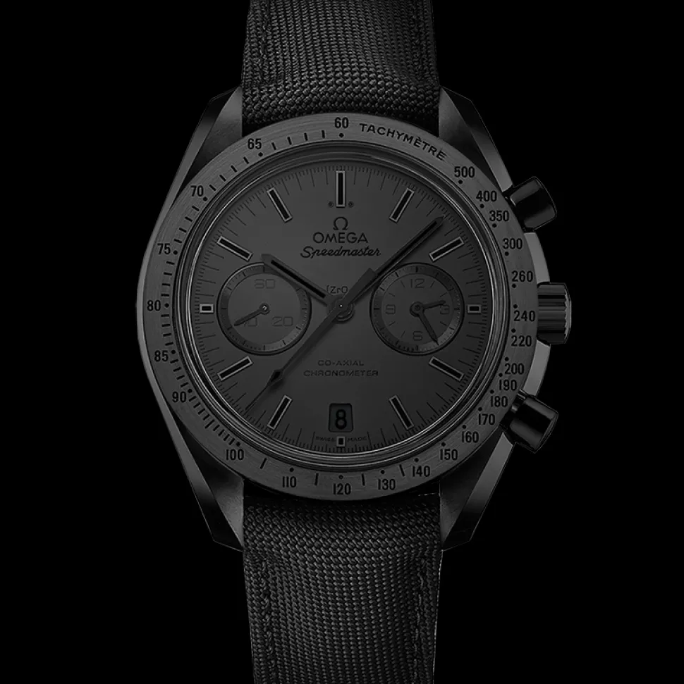 44,25 mm, Schwarze Keramik mit Beschichtetem Nylonarmband