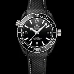 39,5 mm, Schwarze Keramik mit Kautschukband