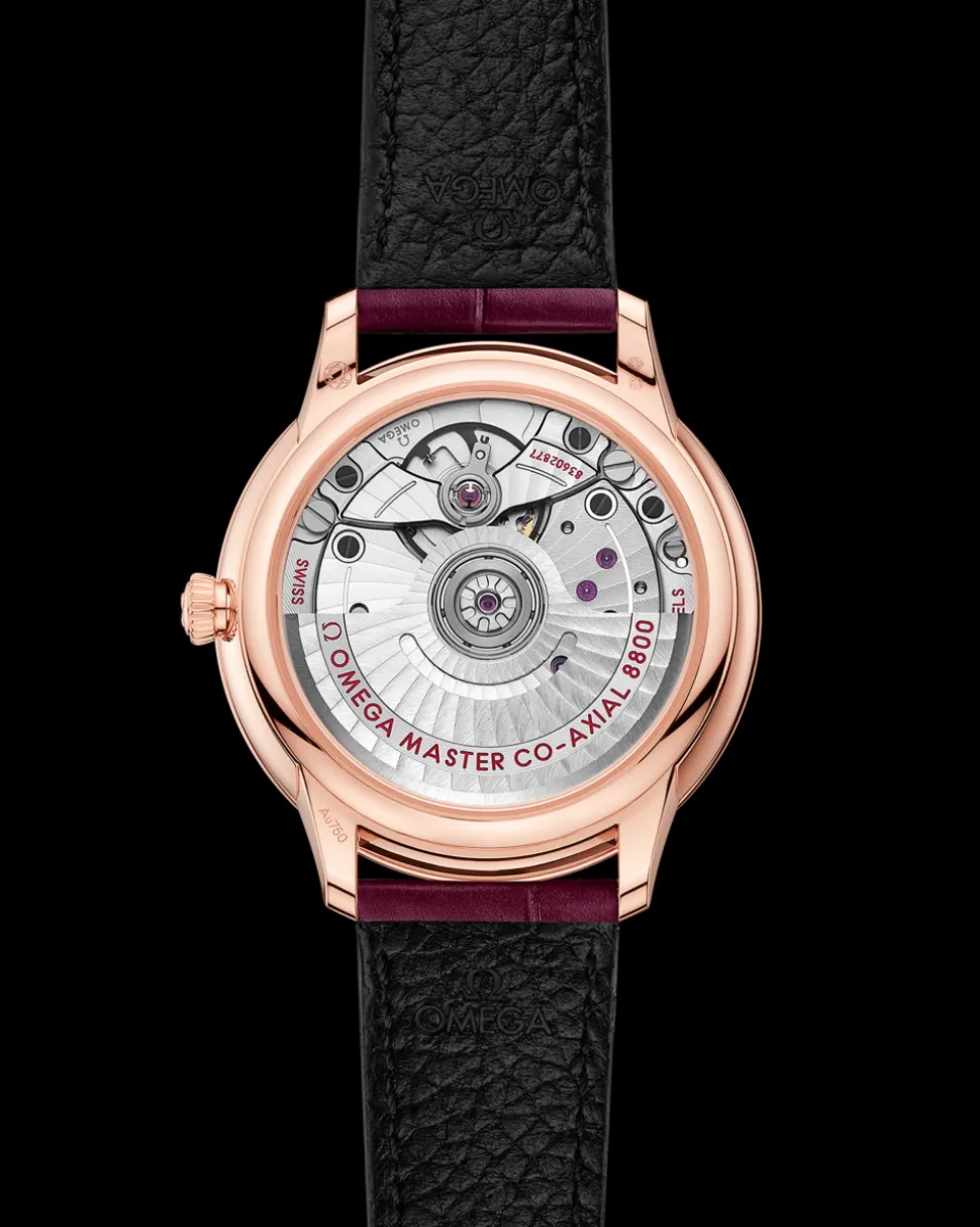 34 mm, Sedna™‑Gold mit Lederarmband