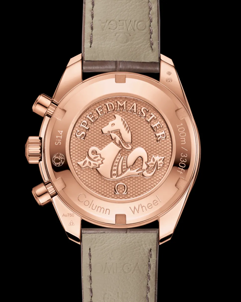 38 mm, Sedna™‑Gold mit Lederarmband