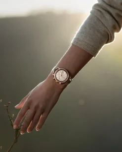 38 mm, Sedna™‑Gold mit Lederarmband