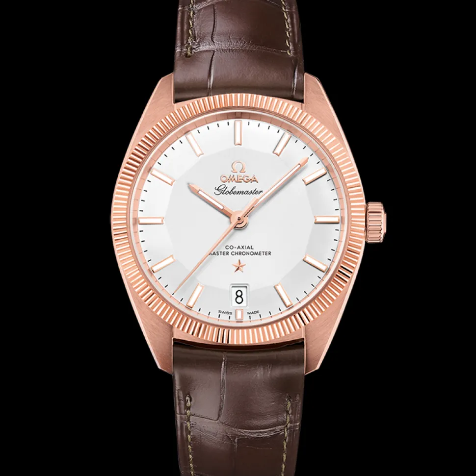 39 mm, Sedna™‑Gold mit Lederarmband