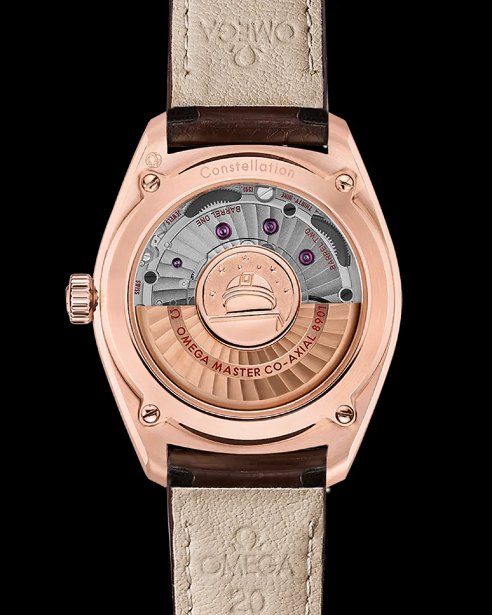 39 mm, Sedna™‑Gold mit Lederarmband