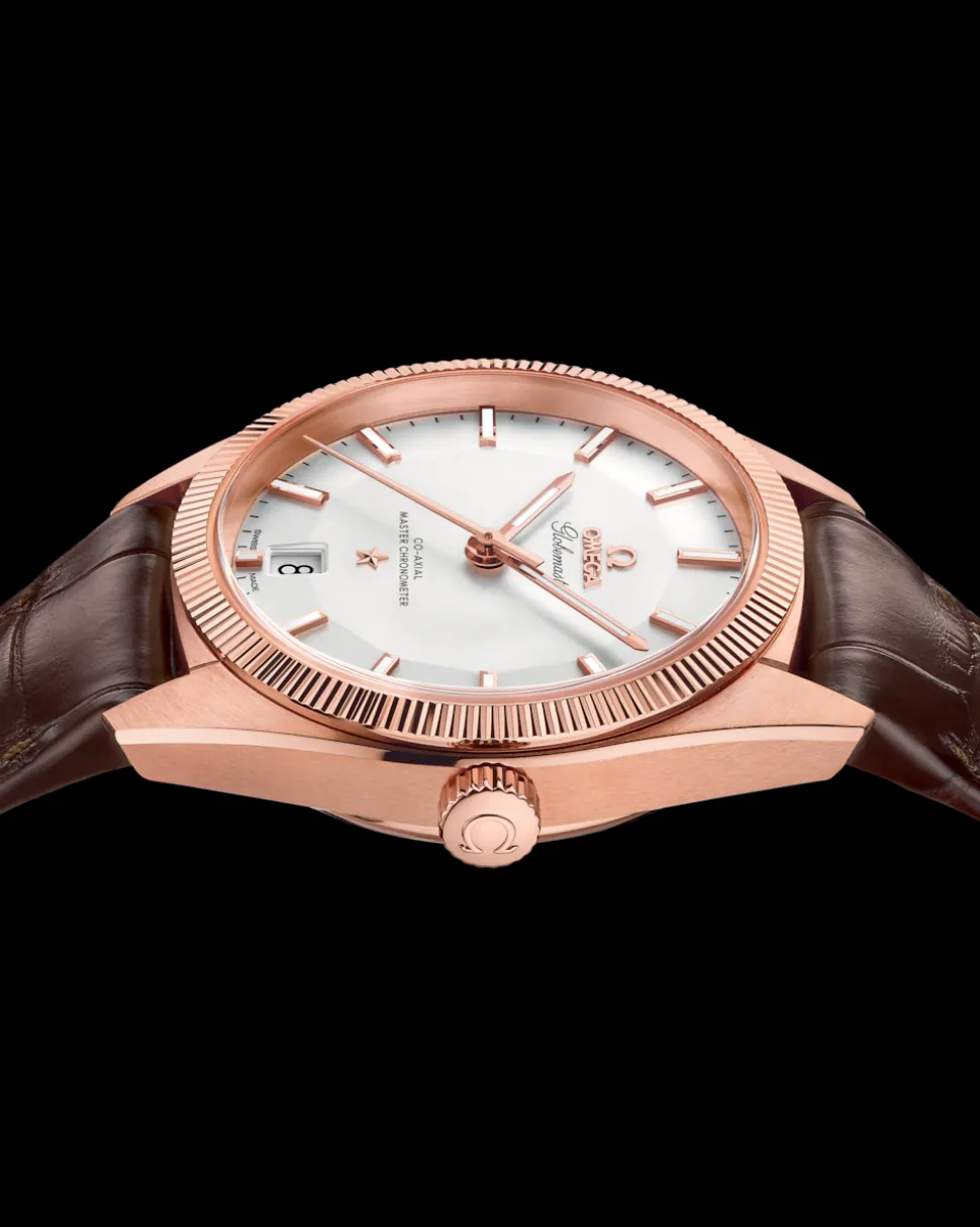 39 mm, Sedna™‑Gold mit Lederarmband