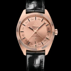 41 mm, Sedna™‑Gold mit Lederarmband