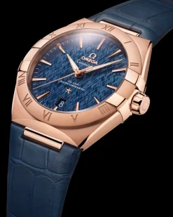 39 mm, Sedna™‑Gold mit Lederarmband