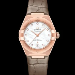 29 mm, Sedna™‑Gold mit Lederarmband