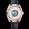 43 mm, Sedna™‑Gold mit Lederarmband