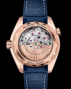 43,5 mm, Sedna™‑Gold mit Lederarmband mit Innenseite aus Kautschuk