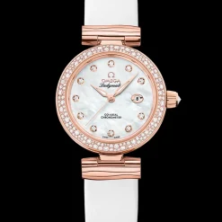 34 mm, Sedna™‑Gold mit Lederarmband