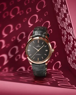 40 mm, Sedna™‑Gold mit Lederarmband