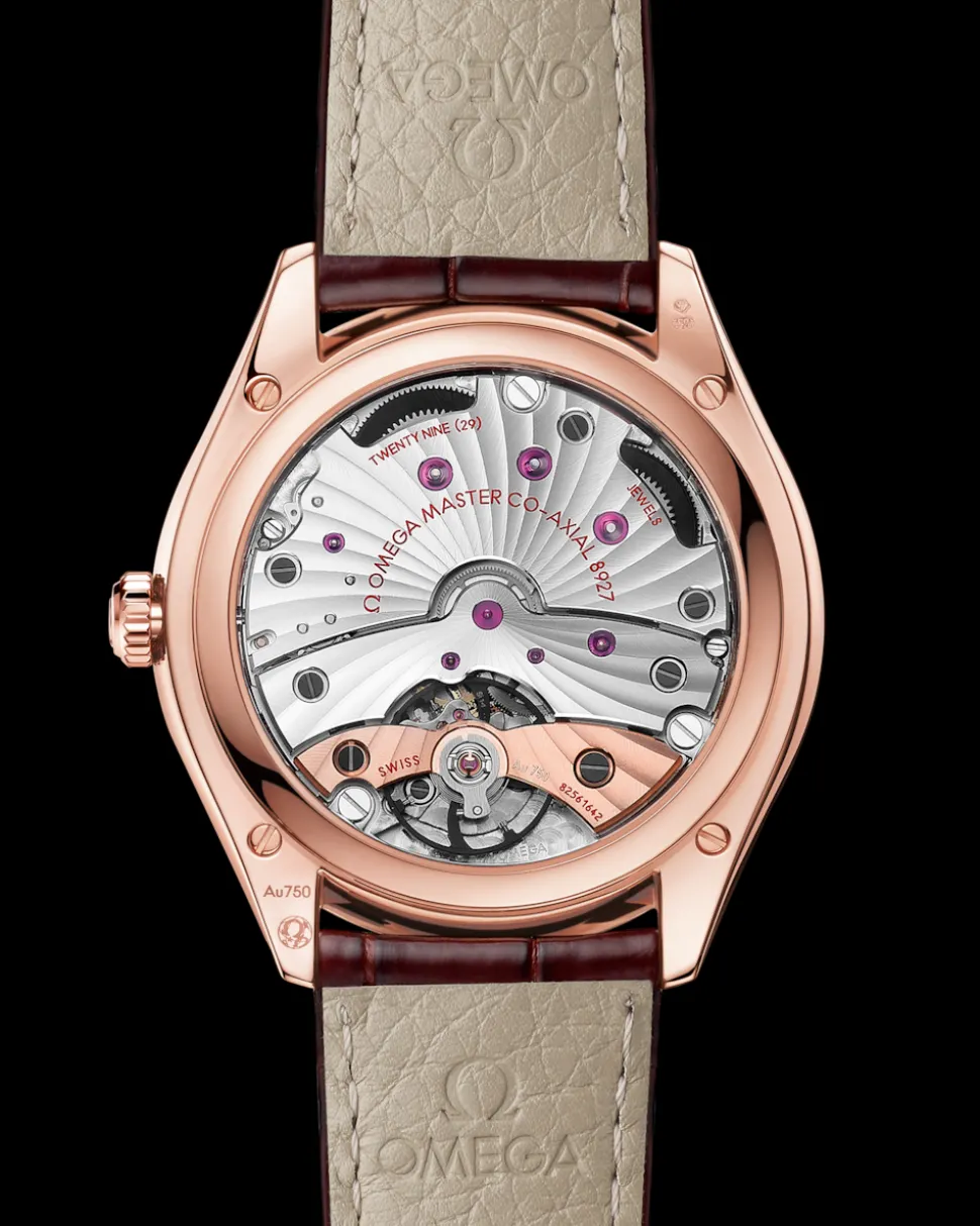 40 mm, Sedna™‑Gold mit Lederarmband