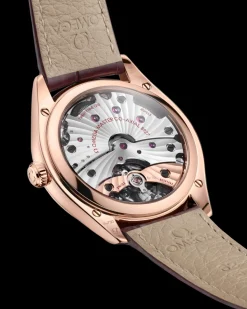 40 mm, Sedna™‑Gold mit Lederarmband