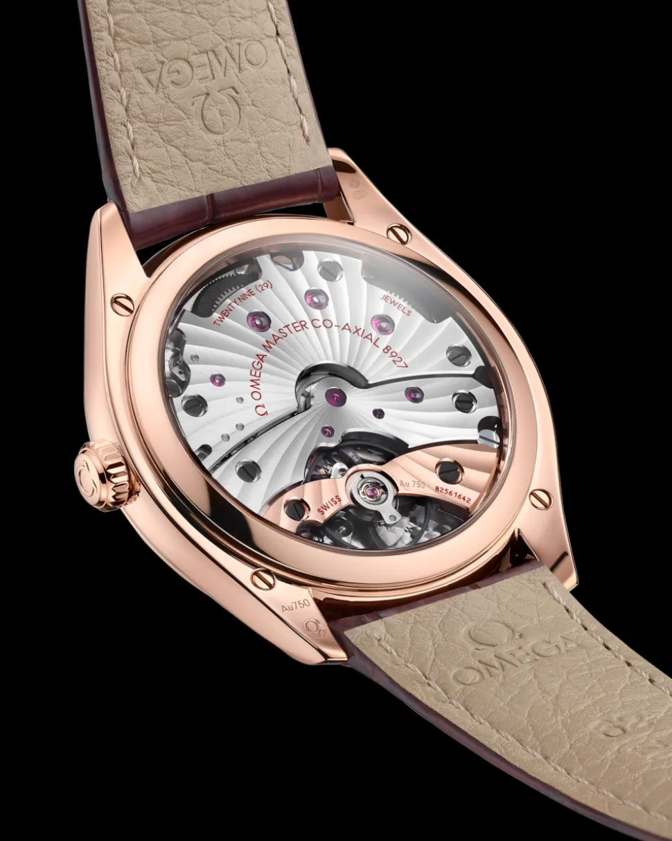 40 mm, Sedna™‑Gold mit Lederarmband