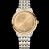 40 mm, Stahl ‑ Gelbgold mit Gelbgoldband