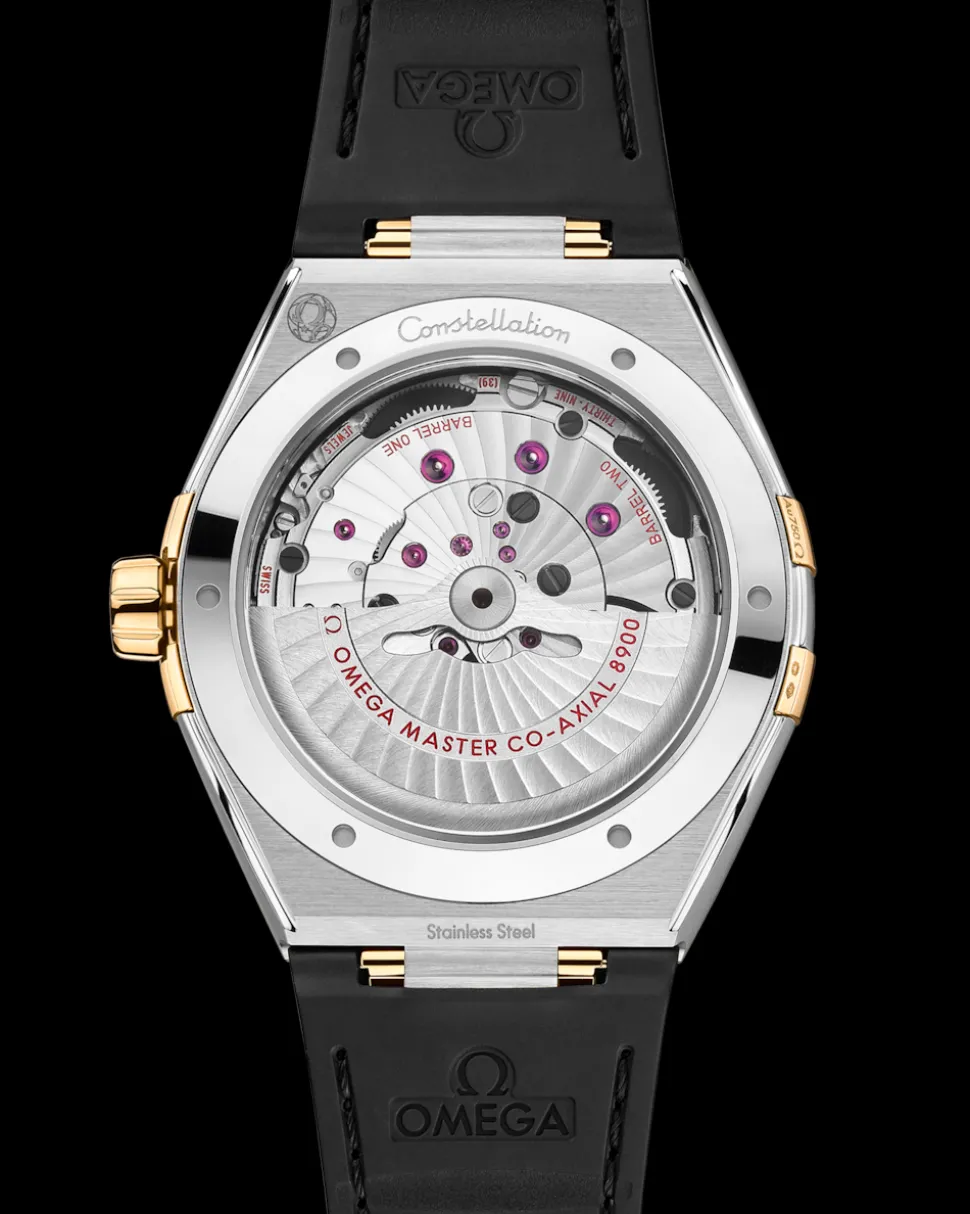 41 mm, Stahl ‑ Gelbgold mit Lederarmband