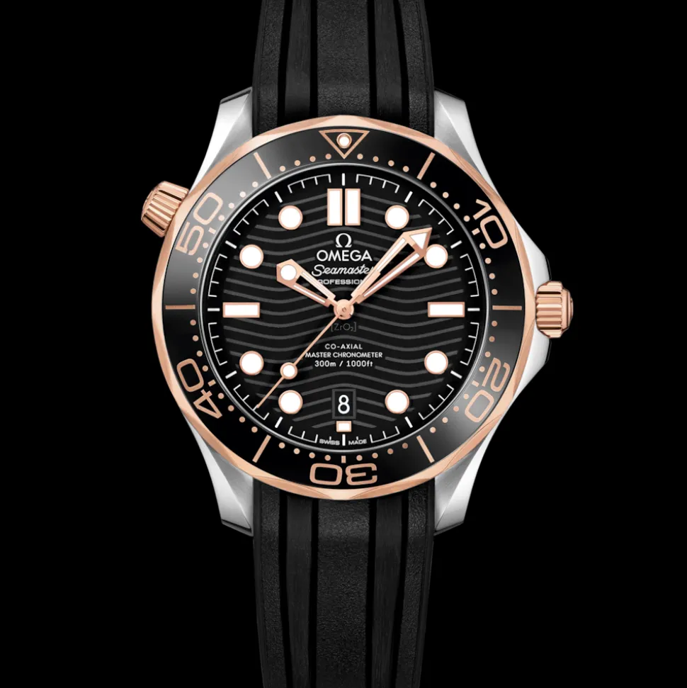 42 mm, Stahl ‑ Sedna™‑Gold mit Kautschukband
