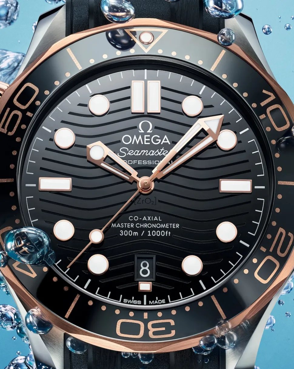 42 mm, Stahl ‑ Sedna™‑Gold mit Kautschukband