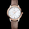 34 mm, Stahl ‑ Sedna™‑Gold mit Lederarmband