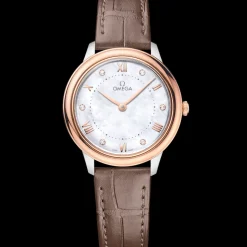 30 mm, Stahl ‑ Sedna™‑Gold mit Lederarmband