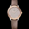 30 mm, Stahl ‑ Sedna™‑Gold mit Lederarmband