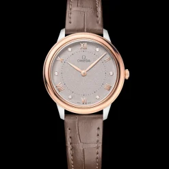 30 mm, Stahl ‑ Sedna™‑Gold mit Lederarmband