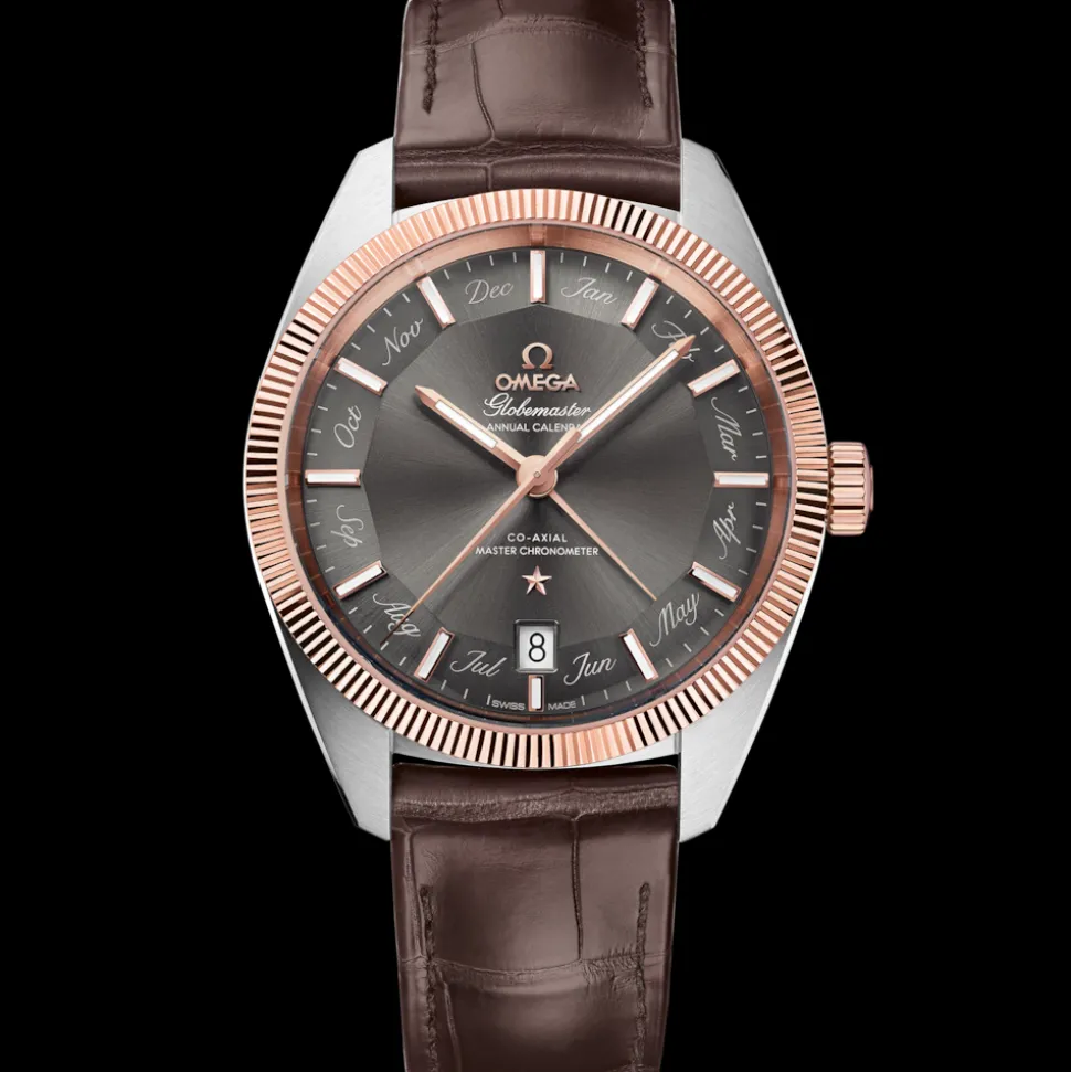 41 mm, Stahl ‑ Sedna™‑Gold mit Lederarmband