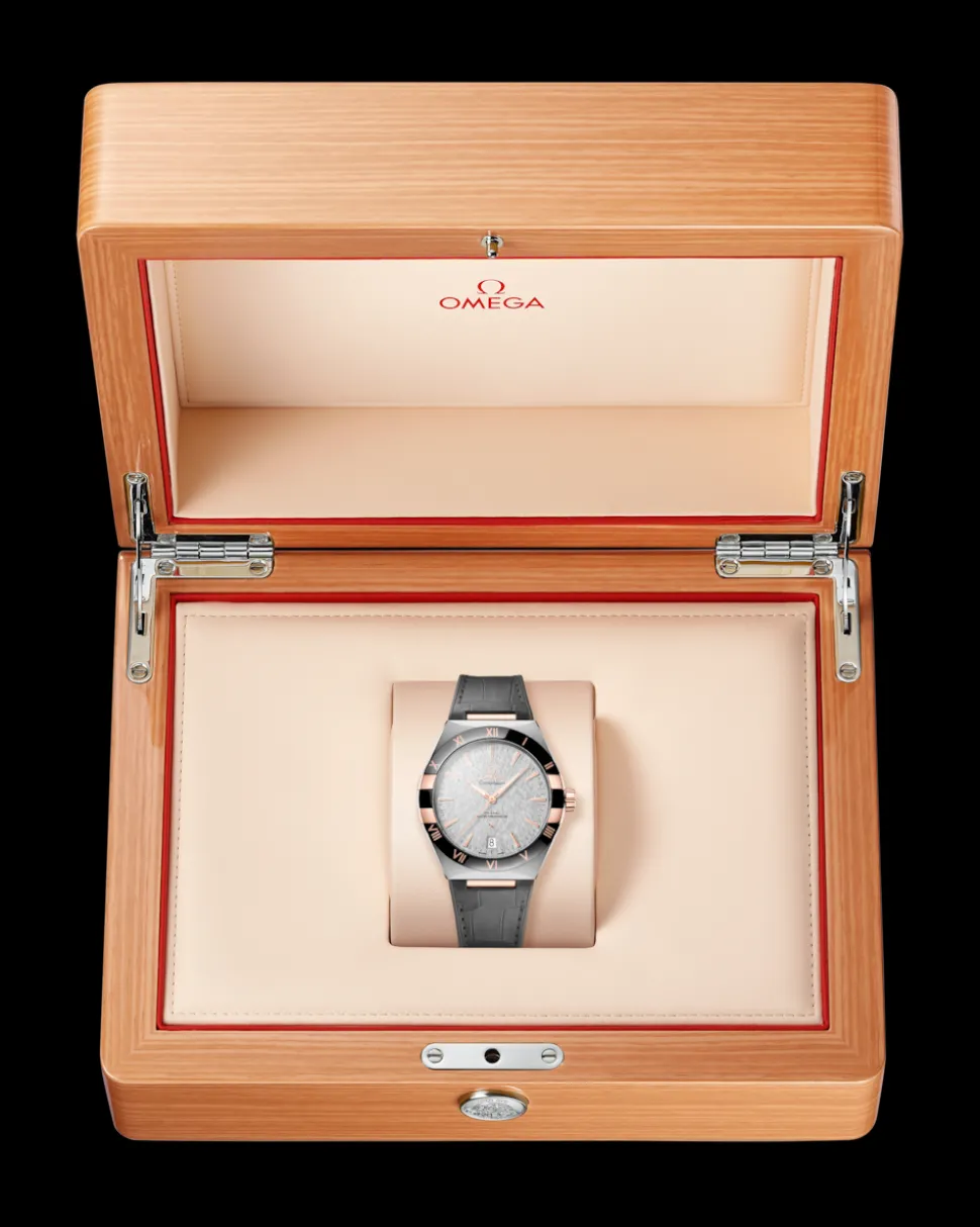 41 mm, Stahl ‑ Sedna™‑Gold mit Lederarmband