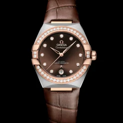 36 mm, Stahl ‑ Sedna™‑Gold mit Lederarmband