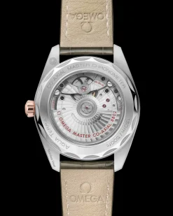 38 mm, Stahl ‑ Sedna™‑Gold mit Lederarmband