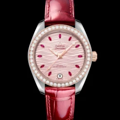 34 mm, Stahl ‑ Sedna™‑Gold mit Lederarmband