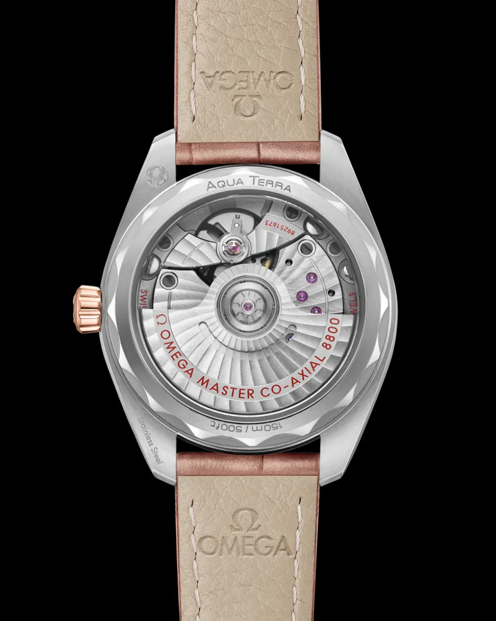 34 mm, Stahl ‑ Sedna™‑Gold mit Lederarmband