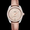 34 mm, Stahl ‑ Sedna™‑Gold mit Lederarmband