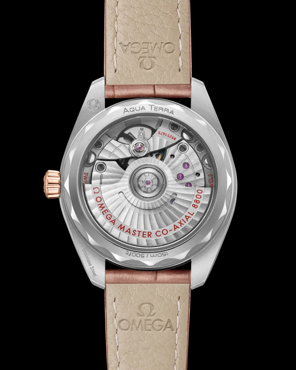 34 mm, Stahl ‑ Sedna™‑Gold mit Lederarmband