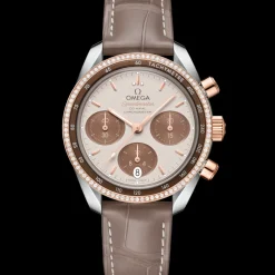 38 mm, Stahl ‑ Sedna™‑Gold mit Lederarmband