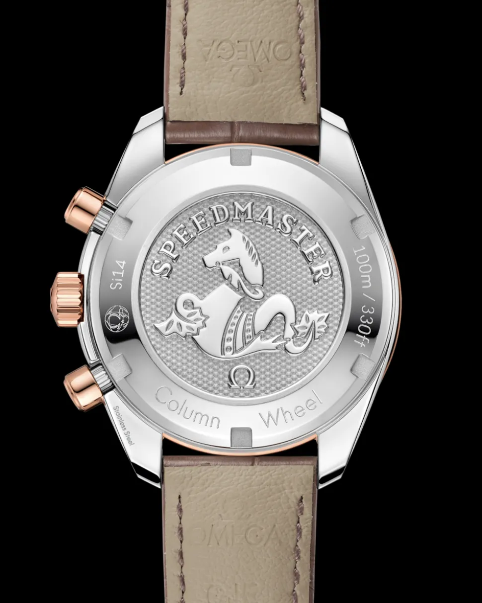 38 mm, Stahl ‑ Sedna™‑Gold mit Lederarmband