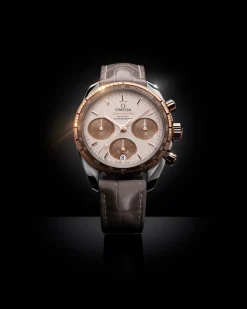 38 mm, Stahl ‑ Sedna™‑Gold mit Lederarmband