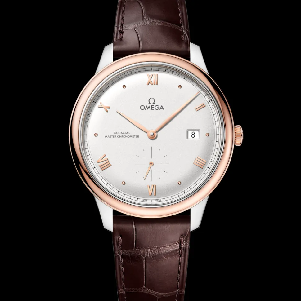 41 mm, Stahl ‑ Sedna™‑Gold mit Lederarmband