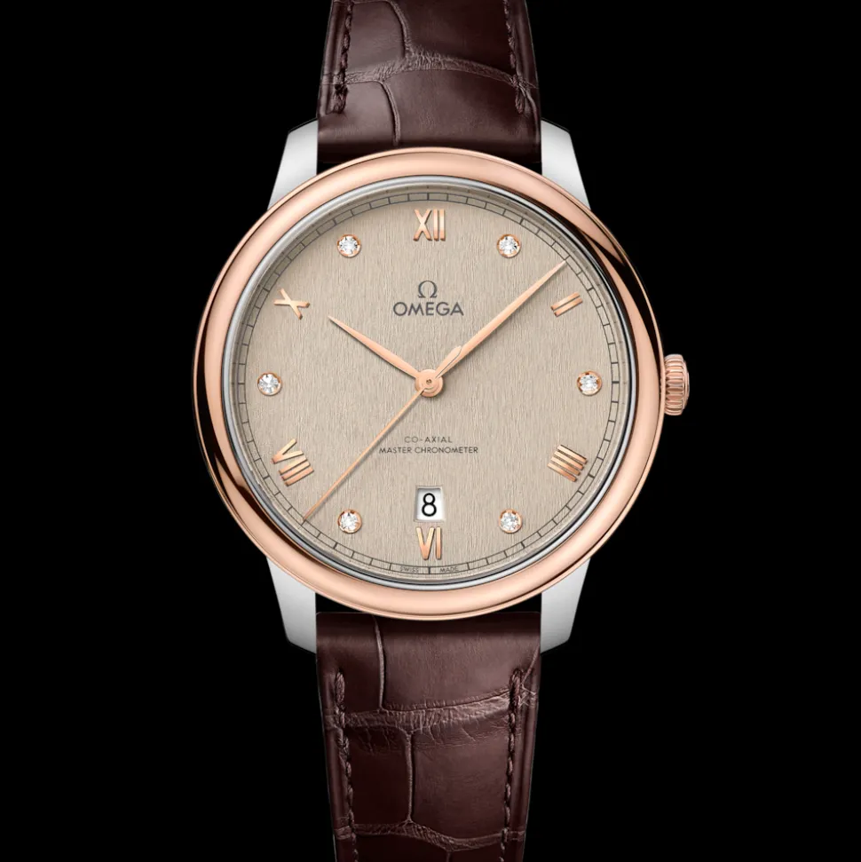 40 mm, Stahl ‑ Sedna™‑Gold mit Lederarmband