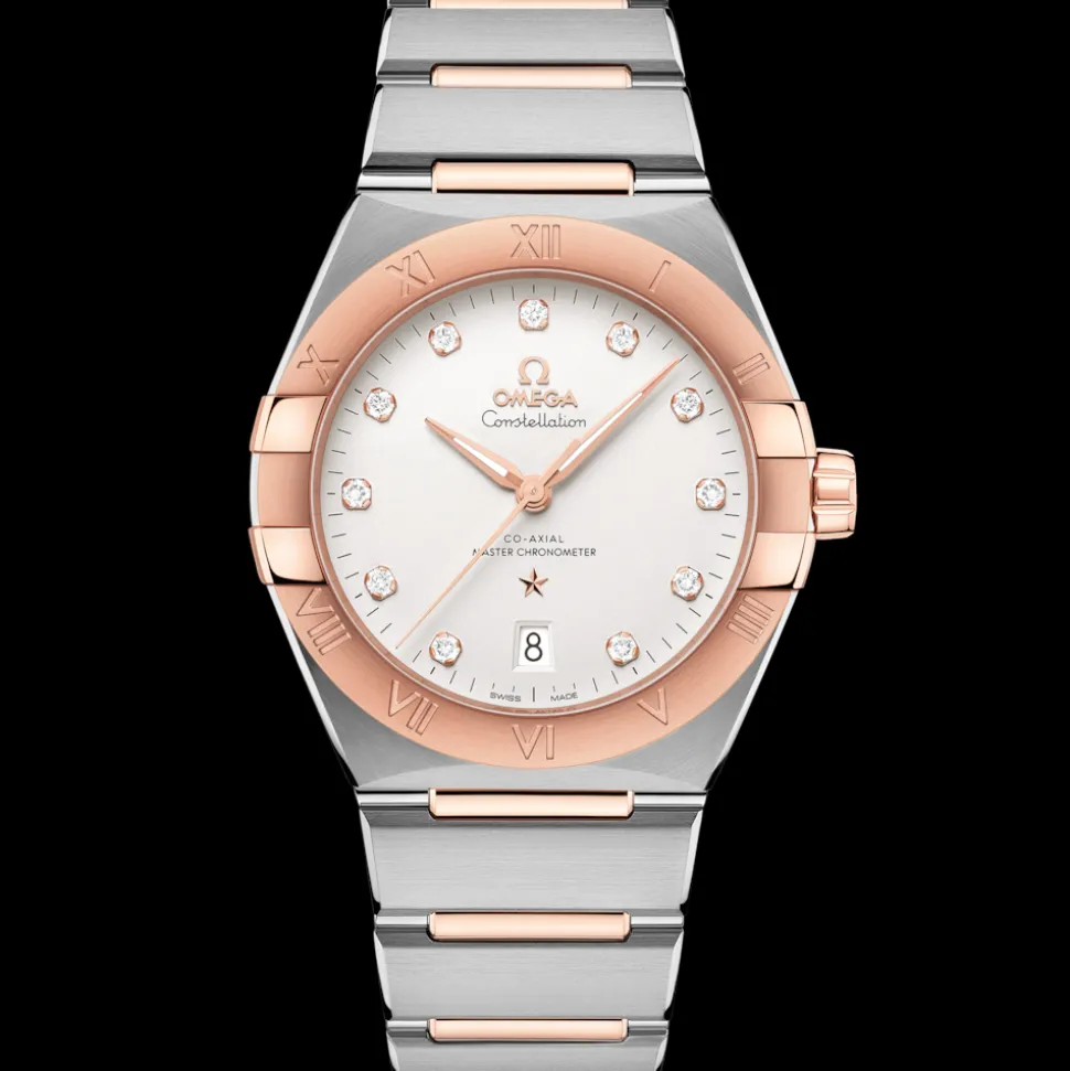 39 mm, Stahl ‑ Sedna™‑Gold mit Stahl‑ und Sedna™‑Goldband